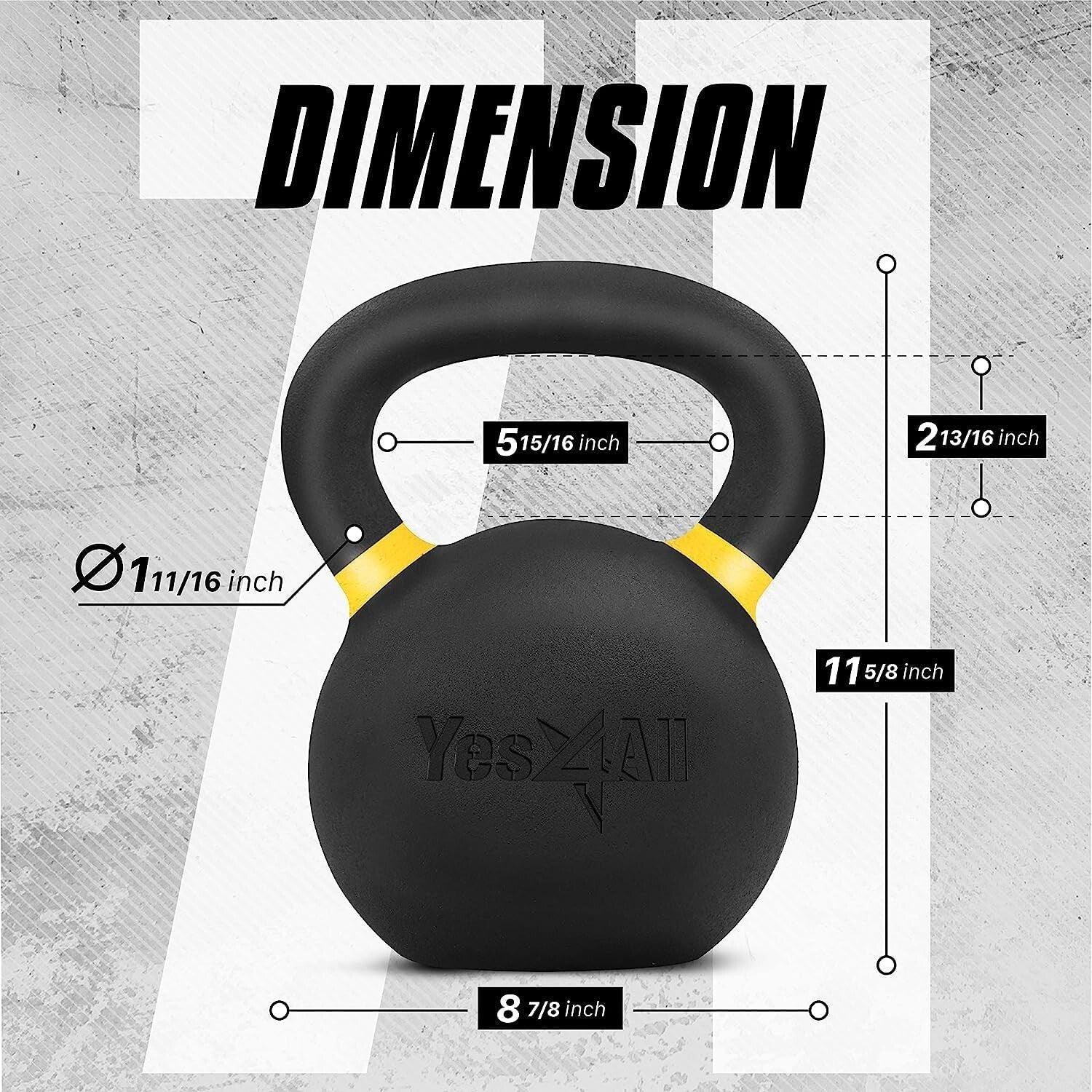 Heavy-Duty Kettlebell with Wide Handle for Strength and Endurance Training