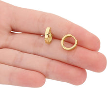 Load image into Gallery viewer, Stunning 14K Gold Huggie Hoop Earrings - Minimalist Style for Everyday Wear