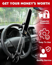Load image into Gallery viewer, Universal Anti-Theft Steering Wheel Lock - Steel and Plastic Dipped Design