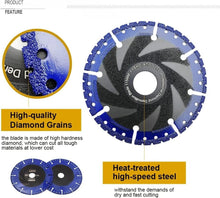 Load image into Gallery viewer, Durable 14 Inch Diamond Blade with Abrasive Coating for Long-Lasting Performance