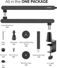 Load image into Gallery viewer, Versatile Microphone Arm with 360° Swivel and Cable Management for Creators