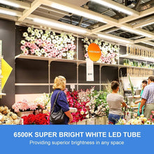 Load image into Gallery viewer, Versatile 4FT LED Tube Lights: 10-Pack, 40W, 6500K - Ideal for Garage &amp; Office