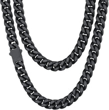 Load image into Gallery viewer, Stainless Steel Men's Cuban Link Chain - Stylish Gold-Plated Hip Hop Jewelry