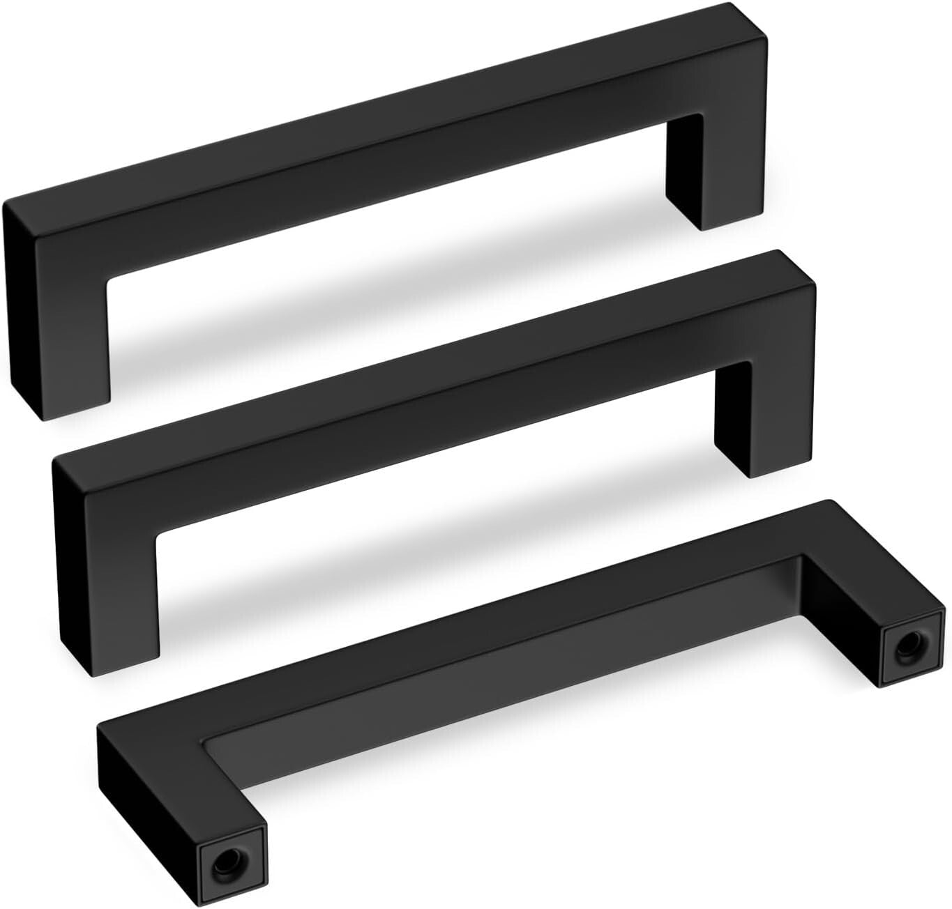 Premium 30-Pack 5in Black Drawer Pulls – Ideal for Kitchen and Bathroom Cabinets