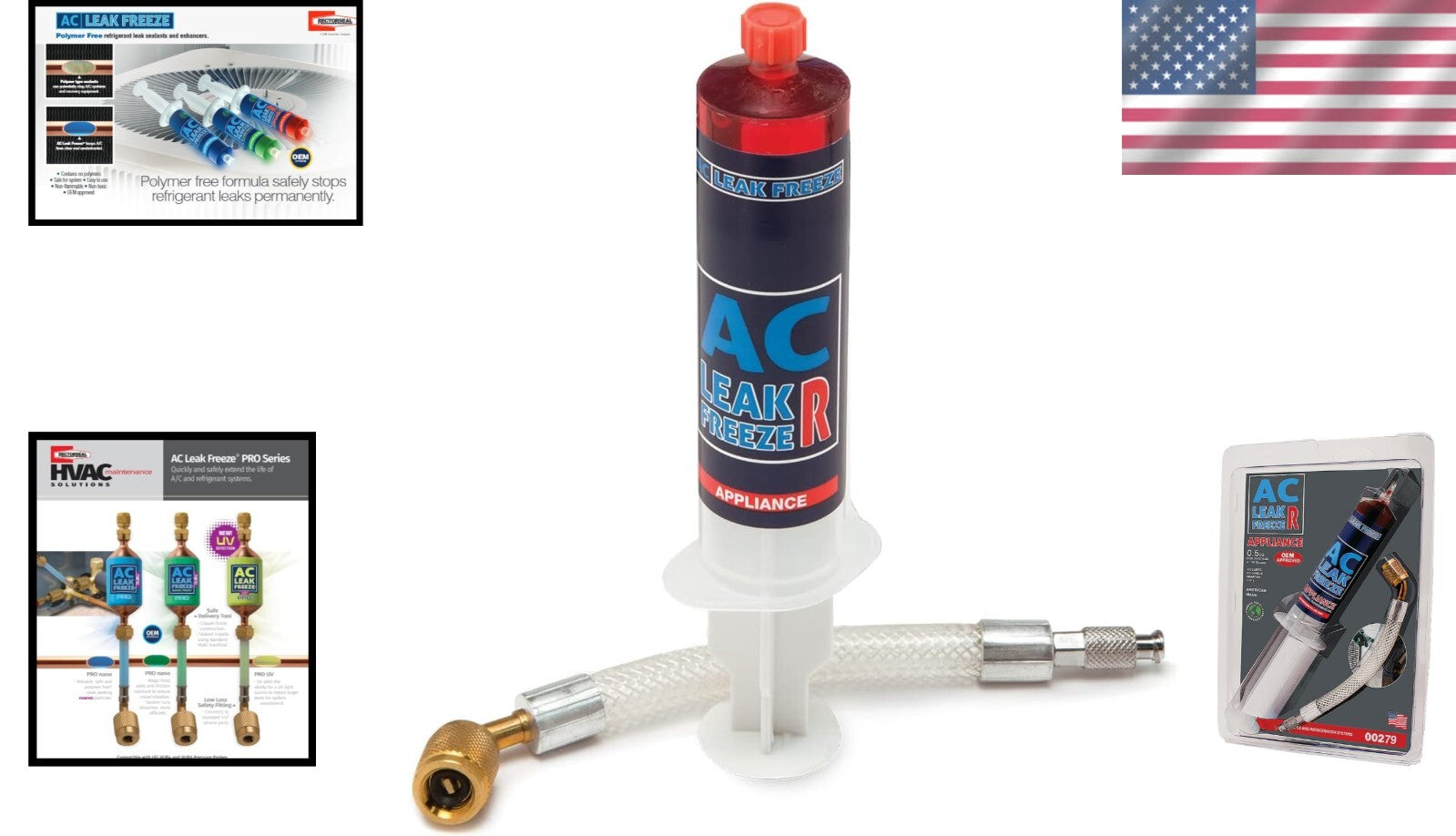 AC Leak Freeze 0.5 oz - Easy Application for HVACR Leak Repair Solutions
