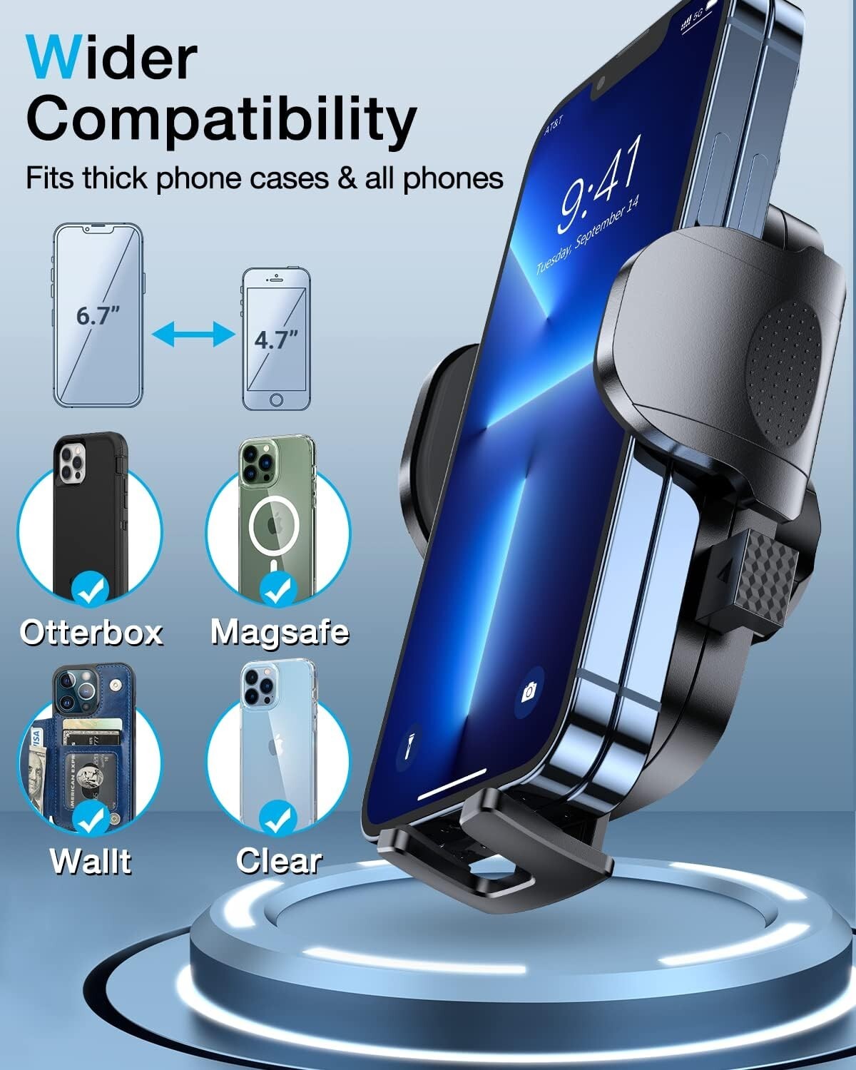 Military-Grade Phone Holder: Strong Suction Cup & Clip for Cars | 2025 Upgrade