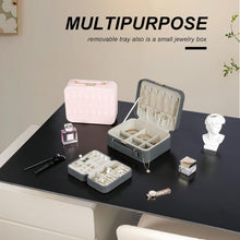 Load image into Gallery viewer, Updated Design Large Jewelry Travel Case with Removable Dividers - Perfect Gift