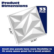 Load image into Gallery viewer, Luxury 3D Diamond Wall Panels, 33-Pack - Waterproof &amp; Fire-Resistant Design