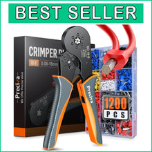Load image into Gallery viewer, Professional Hexagonal Ferrule Crimping Pliers Kit - 28-5 AWG with Connectors