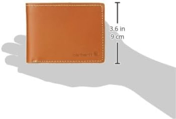 Elegantly Crafted Men's Billfold Wallet with Six Card Slots and Divider