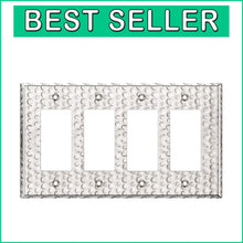 Load image into Gallery viewer, Impact-Resistant Stainless Steel Dual Receptacle Wall Plate with Matching Screws