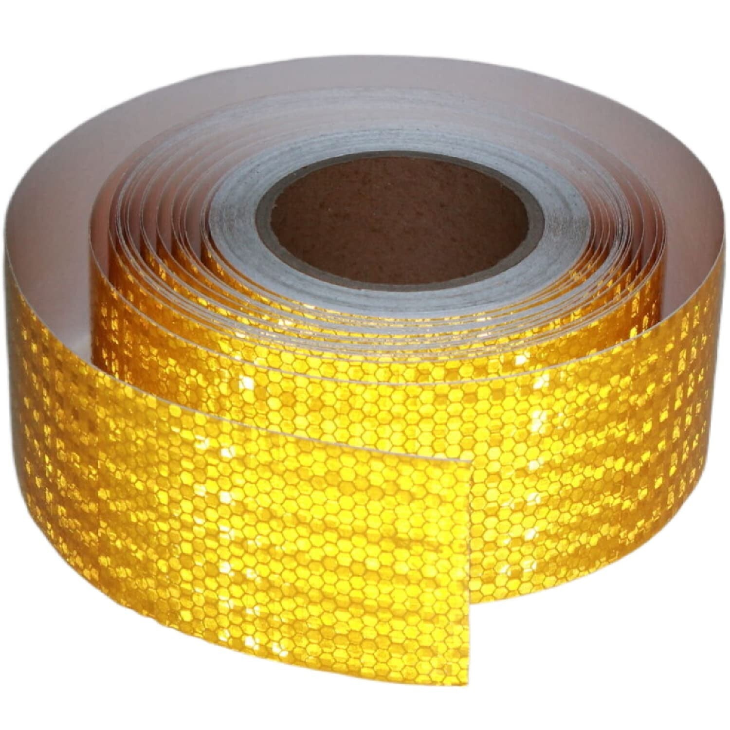 Durable Yellow Reflective Adhesive Tape - 3 Inch x 66 Feet for Versatile Use