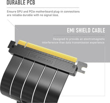 Load image into Gallery viewer, Ultra Soft PCI Express 4.0 Riser Cable - Right Angle Connector for GPUs (20cm)