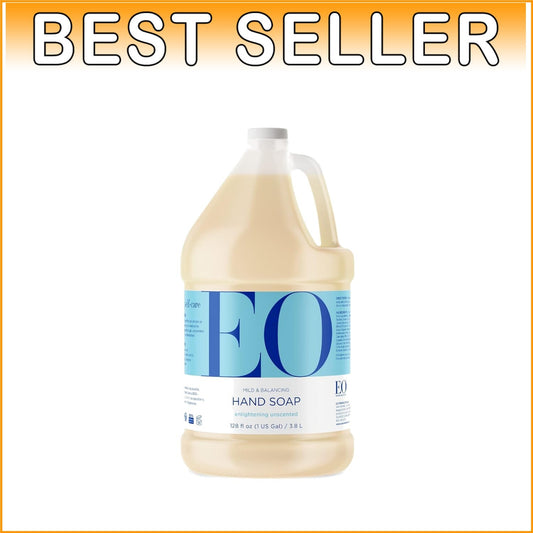 Gentle 1 Gallon EO Hand Soap Refill - Organic, Cruelty-Free, Unscented Cleanser