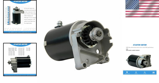 Quality Tested Replacement Starter Motor for Briggs Engines - 365 Days Warranty