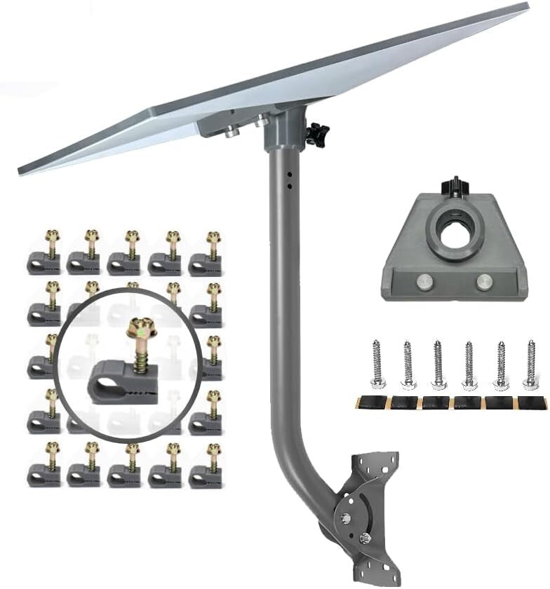 Elevated Gen3/V3 Starlink Mount Kit for Optimal Signal Reception - 22" Height