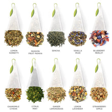 Load image into Gallery viewer, Luxurious Pyramid Infuser Tea Chest - 40 Count Organic Blends for Tea Lovers