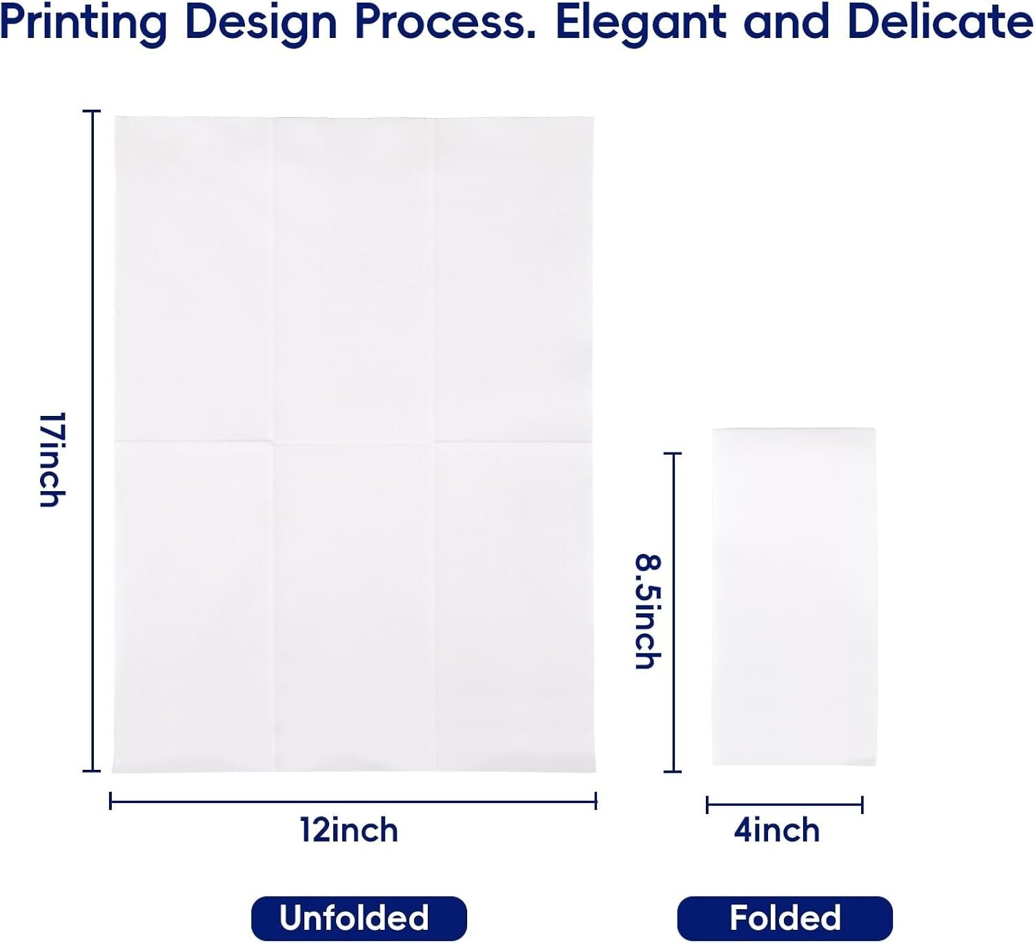 High-Quality 480 Count Disposable Hand Napkins - Linen Feel & Elegant Touch