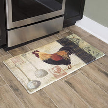 Load image into Gallery viewer, Stain-Resistant Ergonomic Kitchen Mat - Non-Slip, 1/2 Inch Thick, Paris Rooster