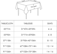 Load image into Gallery viewer, Hunter Green Rectangular Tablecloth 57x118” - Spill-Resistant Farmhouse Charm