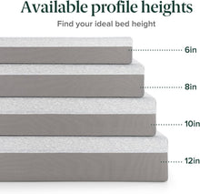 Load image into Gallery viewer, Twin 8-Inch Ultima Memory Foam Mattress - Fresh Green Tea &amp; Charcoal Infusion