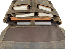 Load image into Gallery viewer, Spacious Buffalo Leather Laptop Messenger Bag - Ideal for Students &amp; Pros