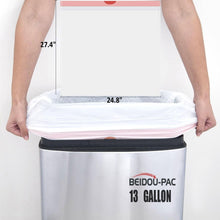 Load image into Gallery viewer, Bulk 500 Count 13 Gallon White Trash Bags - Tear-Resistant Drawstring Liners