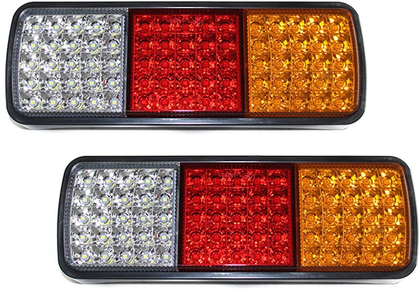 Multi-Function 75 LED Waterproof Trailer Lights - Brake, Tail, Signal Lights Set
