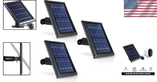Arlo Essential Spotlight Solar Panel - 3-Pack with 4m Cables & Mounting Brackets