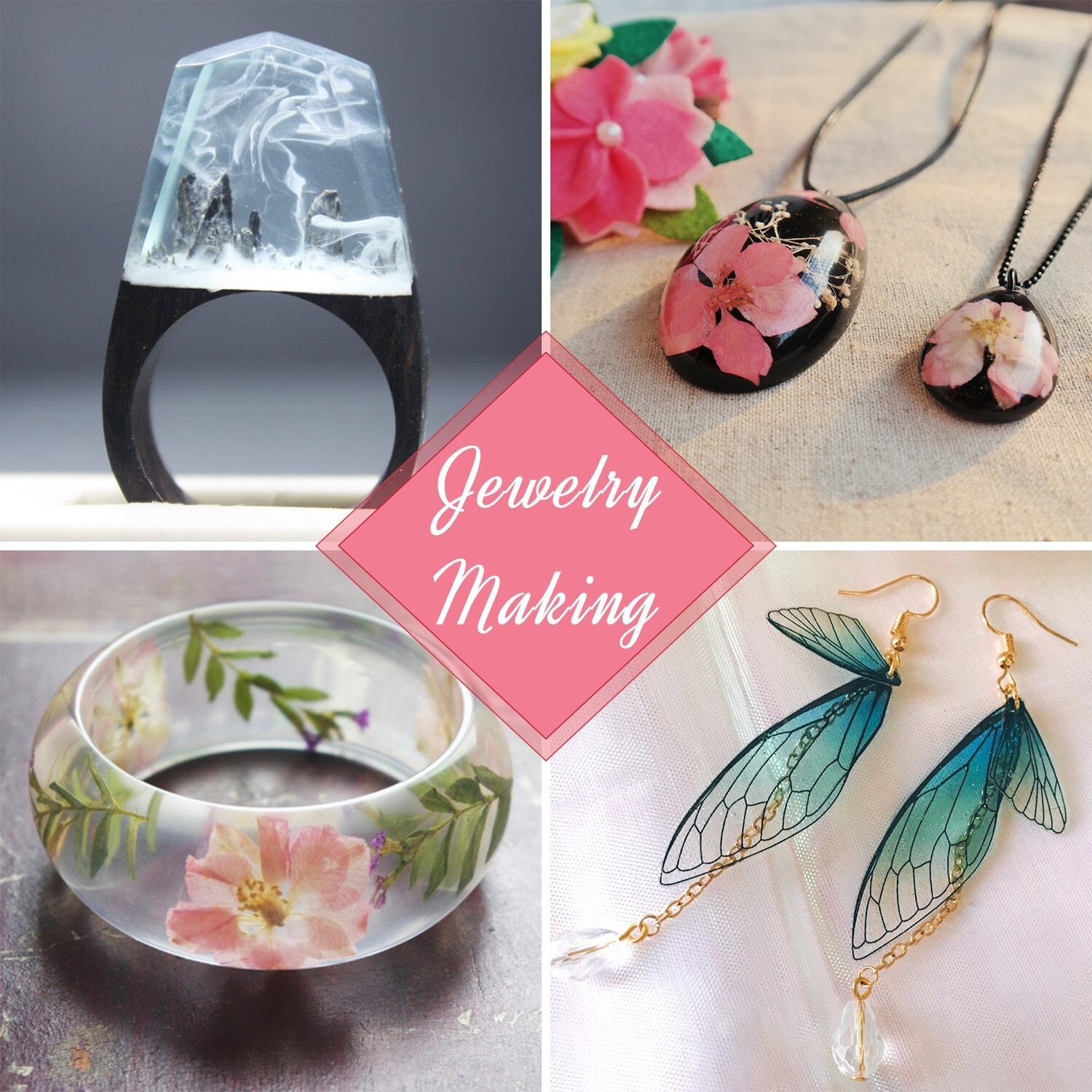 Fast-Curing UV Resin - Non-Toxic 2000g for Jewelry Making & Craft Projects