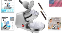 Load image into Gallery viewer, Heavy-Duty Ice Shaver with 420 Stainless Steel Blades - 173lbs/hr Performance