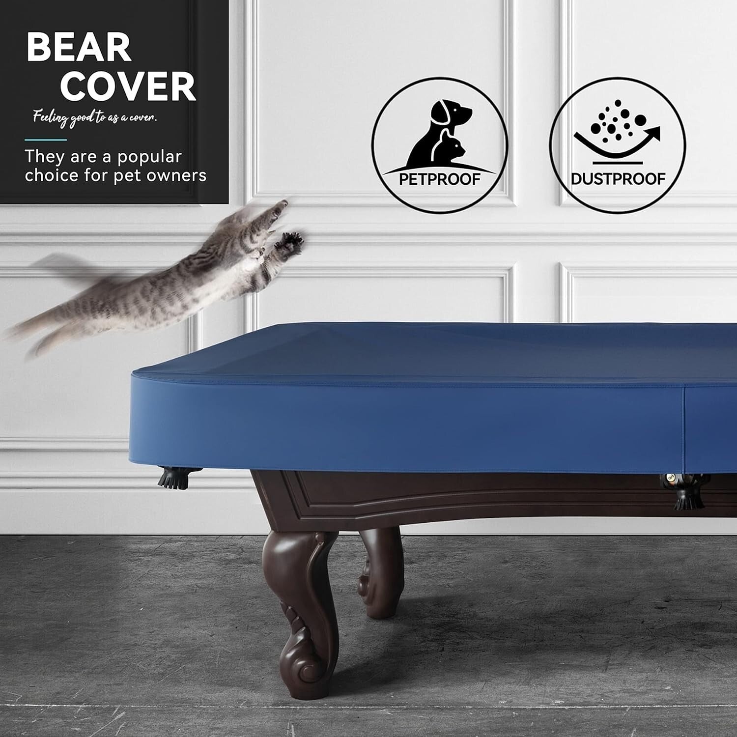 7FT Billiard Pool Table Waterproof Cover - Stylish, Scratch Resistant, Easy Care