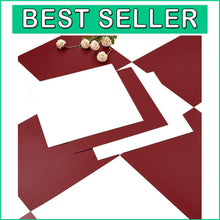 Load image into Gallery viewer, Versatile Red &amp; White Peel and Stick Floor Tiles - 30 Durable Vinyl Pieces