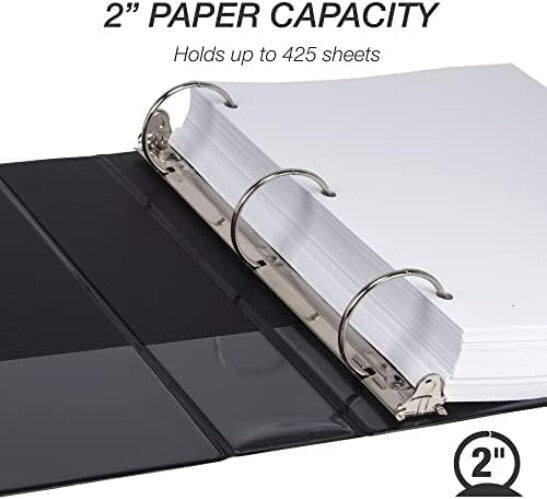 Versatile 12-Pack 2-Inch Binders with Round Rings - Perfect for Organization