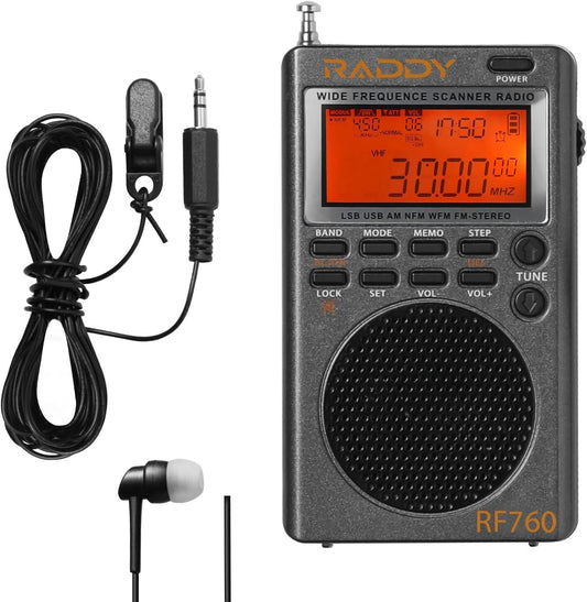 Compact Rechargeable AM/FM/SW Radio with NOAA Alerts & Long-Range Capability