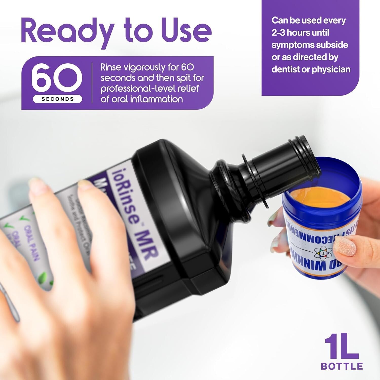 Patented Extra-Strength Oral Rinse for Maximum Relief of Mouth Irritation, 1L