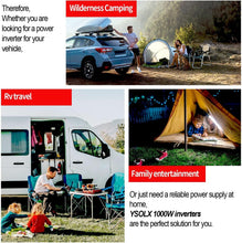 Load image into Gallery viewer, 3 AC Outlet 1000W Power Inverter - Ideal Solution for Home &amp; Outdoor Power Needs