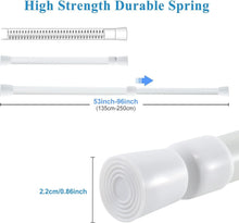 Load image into Gallery viewer, Durable 2 Pack Spring Tension Rods - Fits 53-98 Inches, Perfect for Any Room