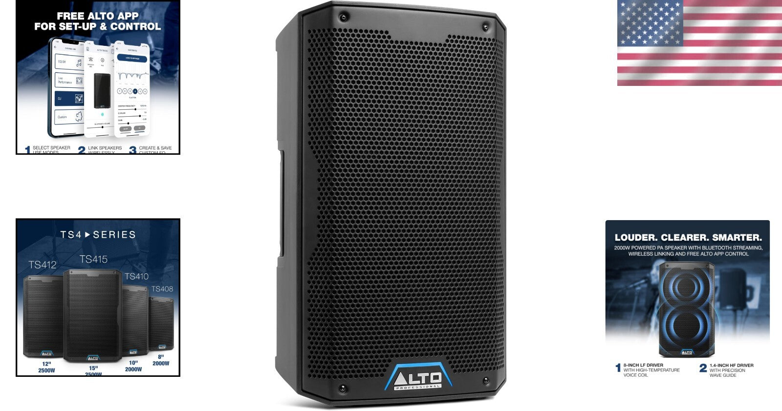 Versatile 2000W Bluetooth PA Speaker with Integrated Mixer - Ideal for Events