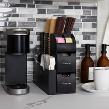 Load image into Gallery viewer, Set of 2 Non-Slip Cup and Condiment Organizers for Modern Countertop Storage