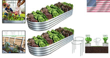 Load image into Gallery viewer, Customizable 2 Pcs Galvanized Raised Planter Box - Vegetable and Flower Support