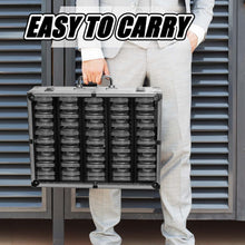 Load image into Gallery viewer, Lightweight Aluminum Coin Storage Box - Collectors' 100-Slab Holder in Silver