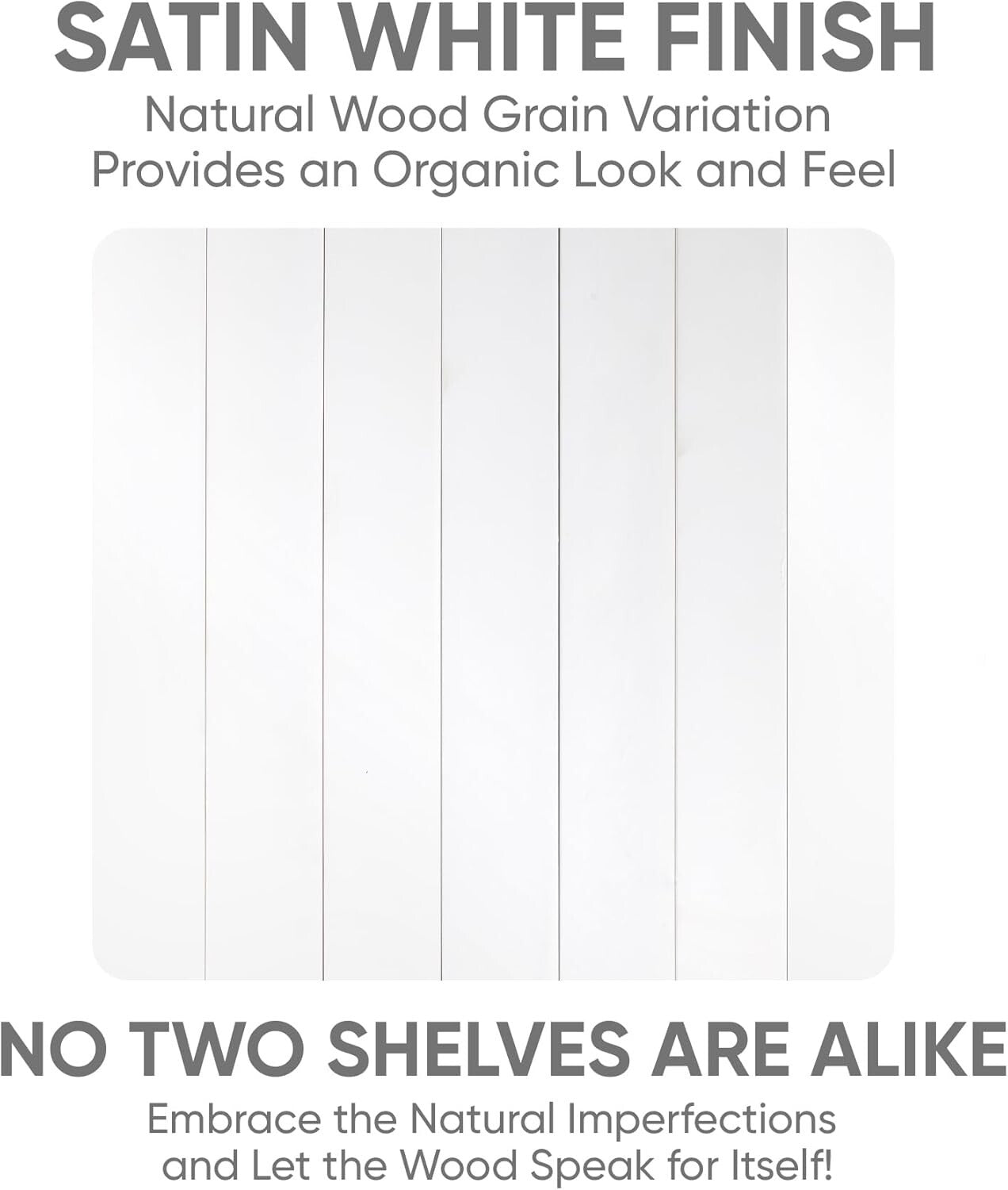 Heavy-Duty 48 Inch Floating Shelves - Elegant Décor for Kitchen & Bathroom