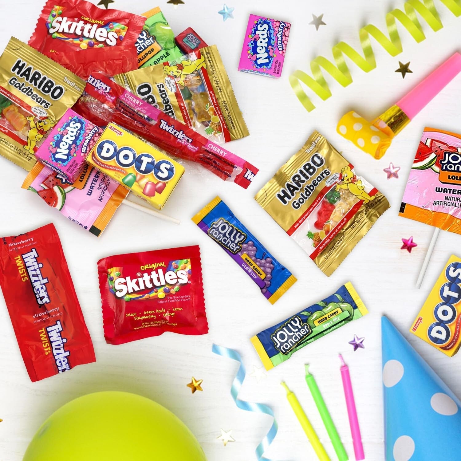 Assorted Candies in 5-Pound Pack - Individually Wrapped for Gatherings & Events