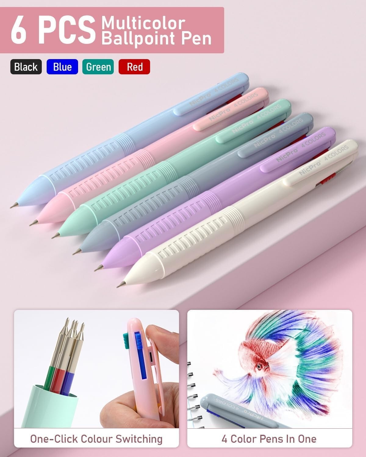 78-Piece Aesthetic School Supplies Set with Cute Pastel Pen Case & Highlighters