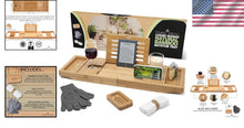 Load image into Gallery viewer, Sturdy Bamboo Bathtub Caddy with Soap Dish &amp; Accessories for Ultimate Comfort