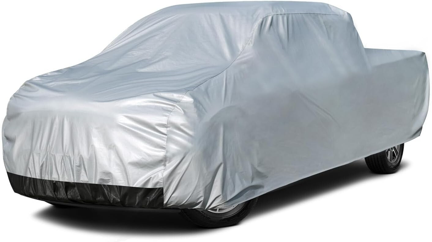 XL+ Heavy Duty Waterproof Truck Cover - 6 Layers of All-Weather Fortification