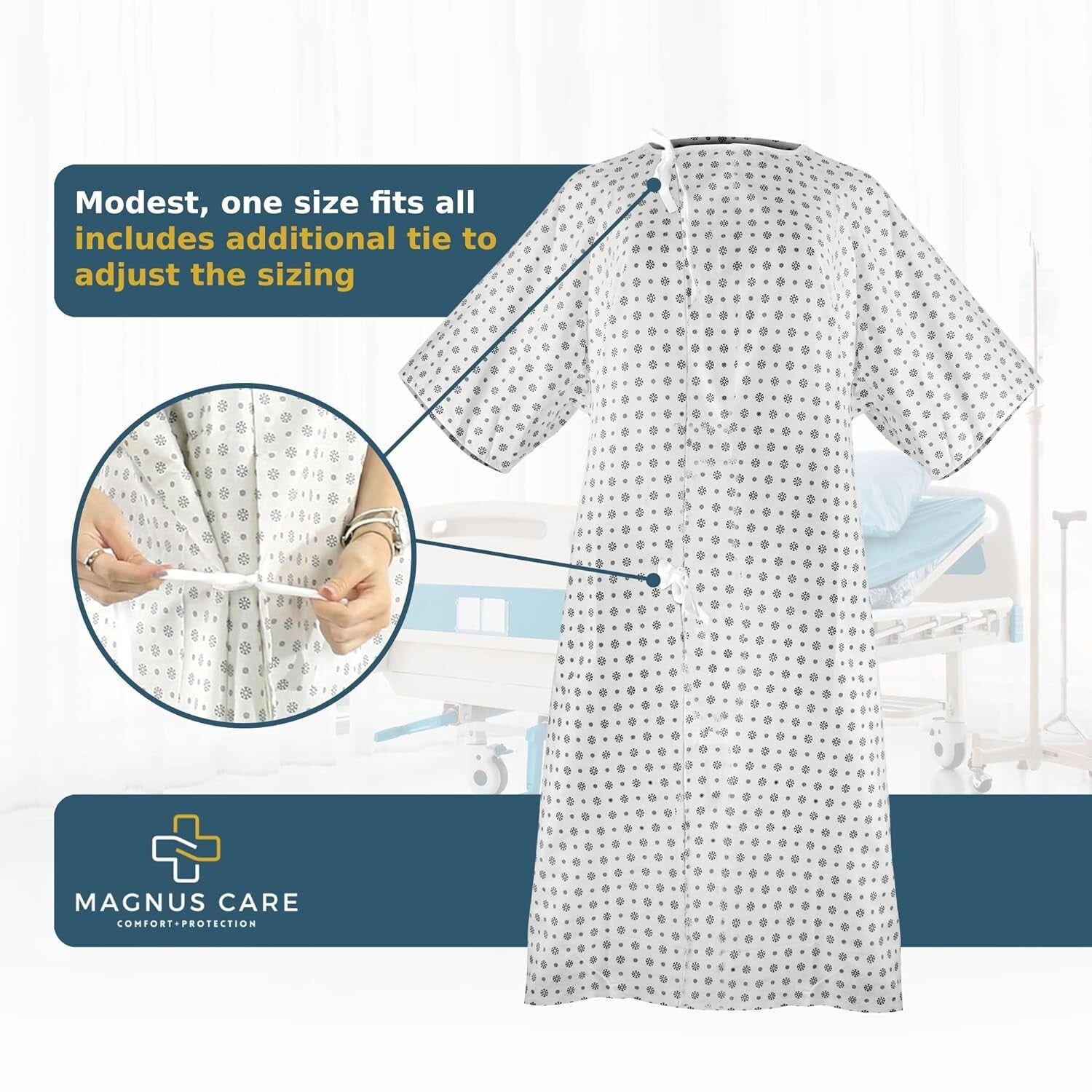 Fashionable Hospital Gowns with Back Tie - Ideal for Labor, Maternity & More