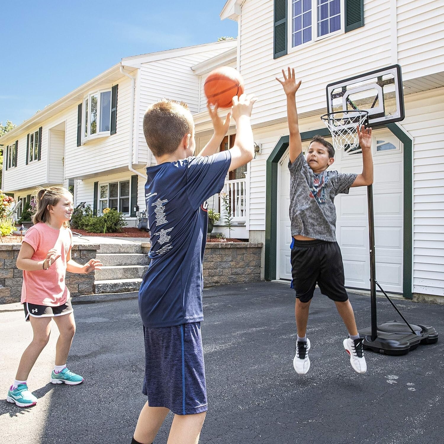 Complete Mini Basketball Set for Kids - Adjustable Height & Includes Basketball