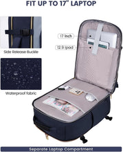 Load image into Gallery viewer, Comfortable 40L Unisex Travel Bag with Padded Laptop Compartment &amp; Luggage Strap